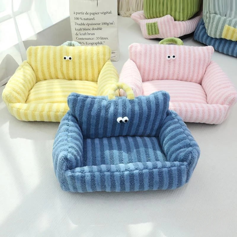 Cozy Linen Dog Bed Kennel for Winter Warmth and Comfort
