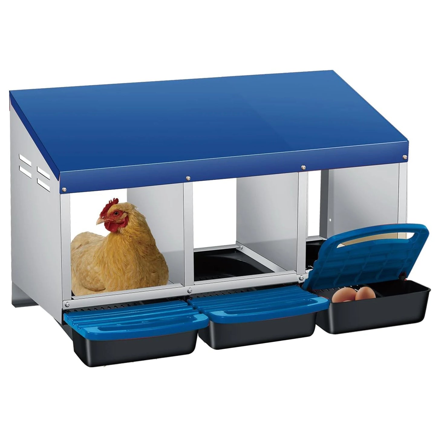 TWISTER.CK Automatic Egg Rollout Nesting Box For Hens Ducks Rabbits