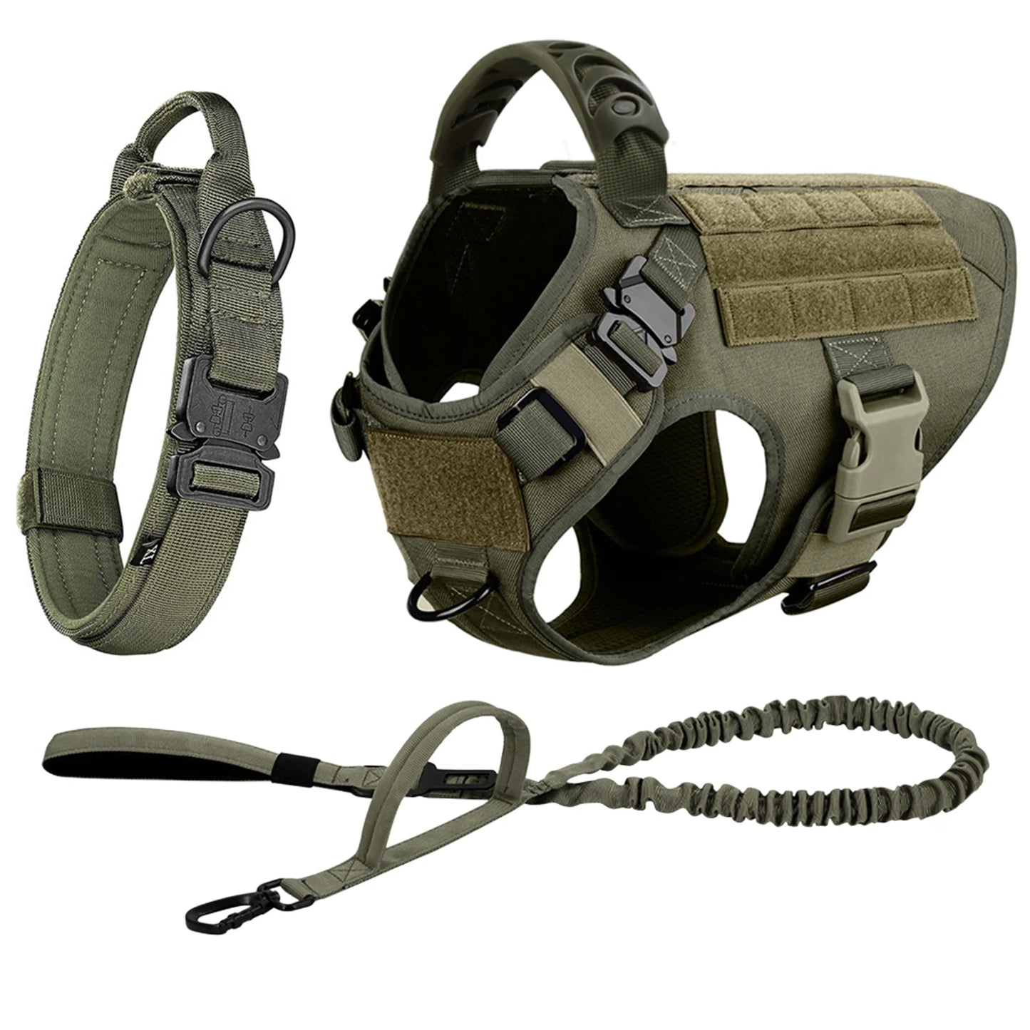 Dog Harness And Leash Set Padded Training Vest For German Shepherd Malinois