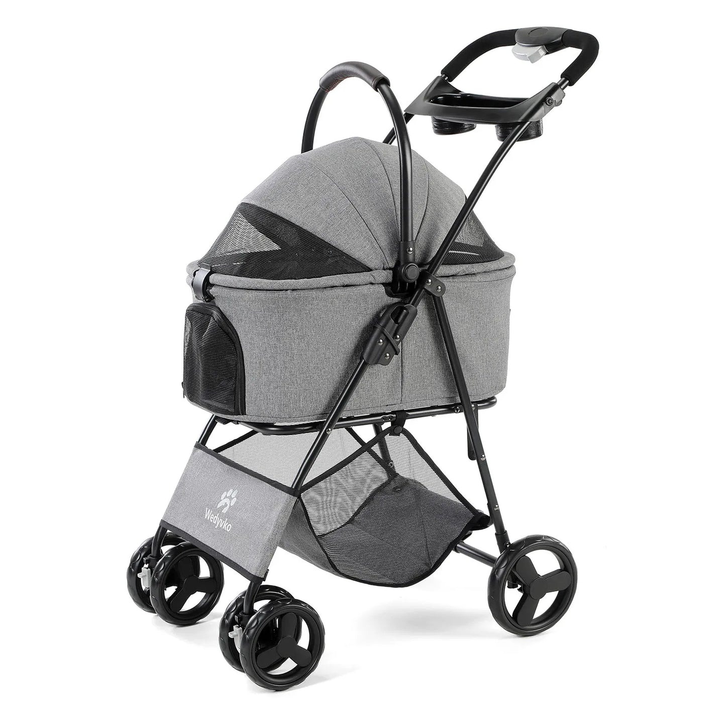 3 in 1 Pet Stroller With Removable Carrier All Terrain For Dogs And Cats