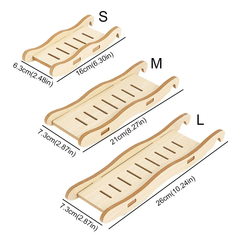 Wooden Hamster Ladder Suspension Bridge Small Pets