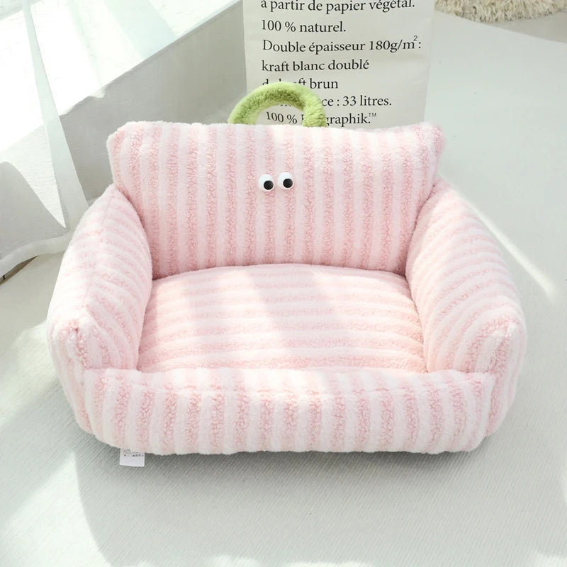 Cozy Linen Dog Bed Kennel for Winter Warmth and Comfort