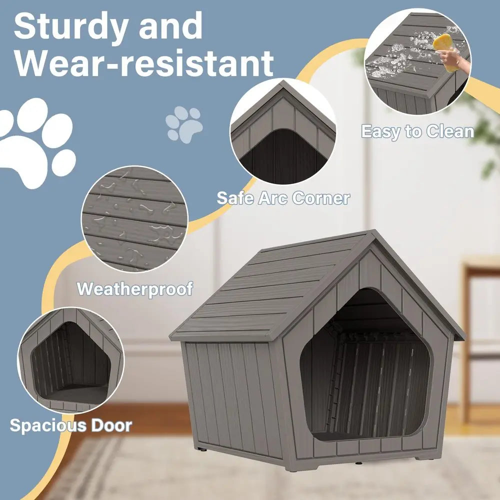 Outdoor Weatherproof Resin Cat House For Outdoor And Indoor Cats
