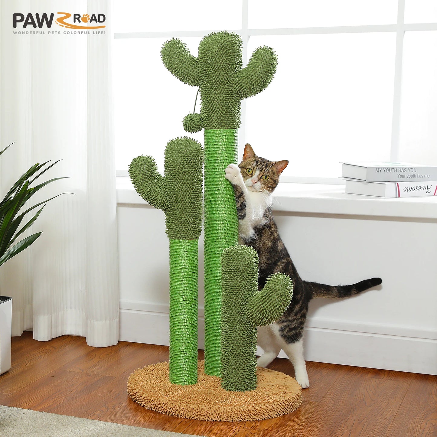 PEQULTI Cat Tree With Large Condo Hammock And Scratching Post Indoor