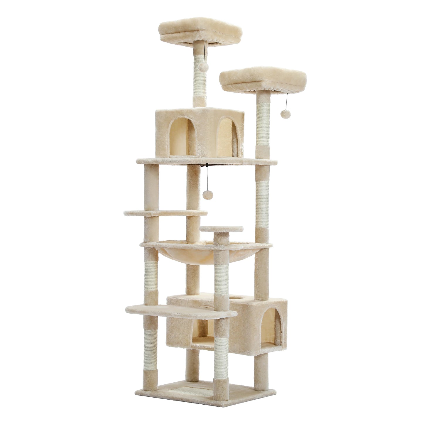 PAWZ Road Cat Tree Tower With Multi Level Plush Condo Scratching Posts