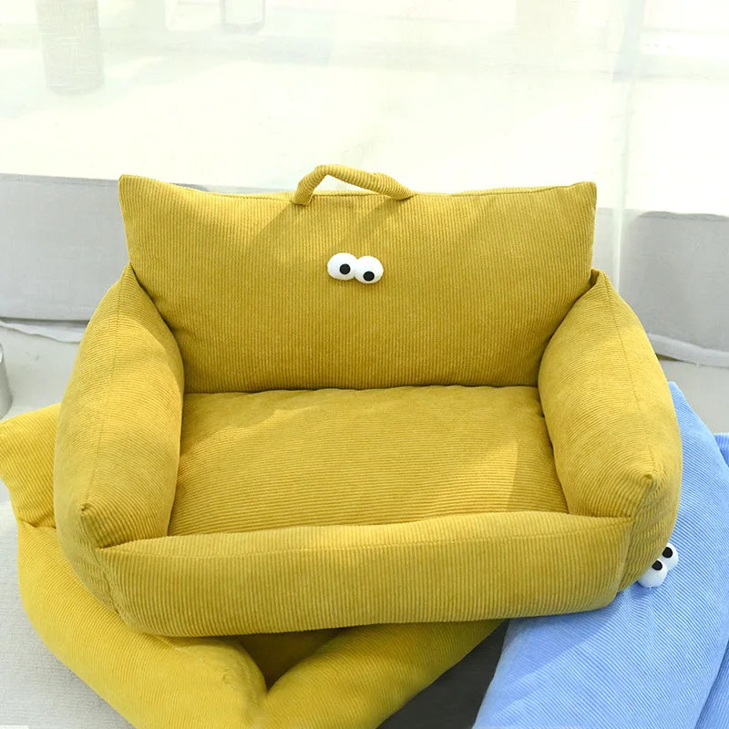Cozy Linen Dog Bed Kennel for Winter Warmth and Comfort