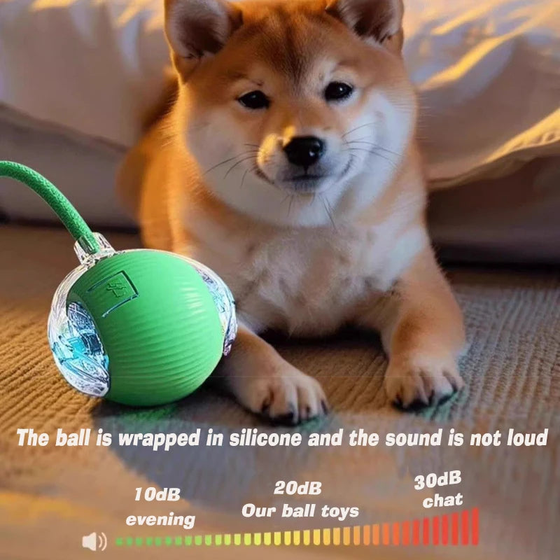 Automatic Rolling Interactive Dog Ball Toy Rechargeable Smart Puppy Toy