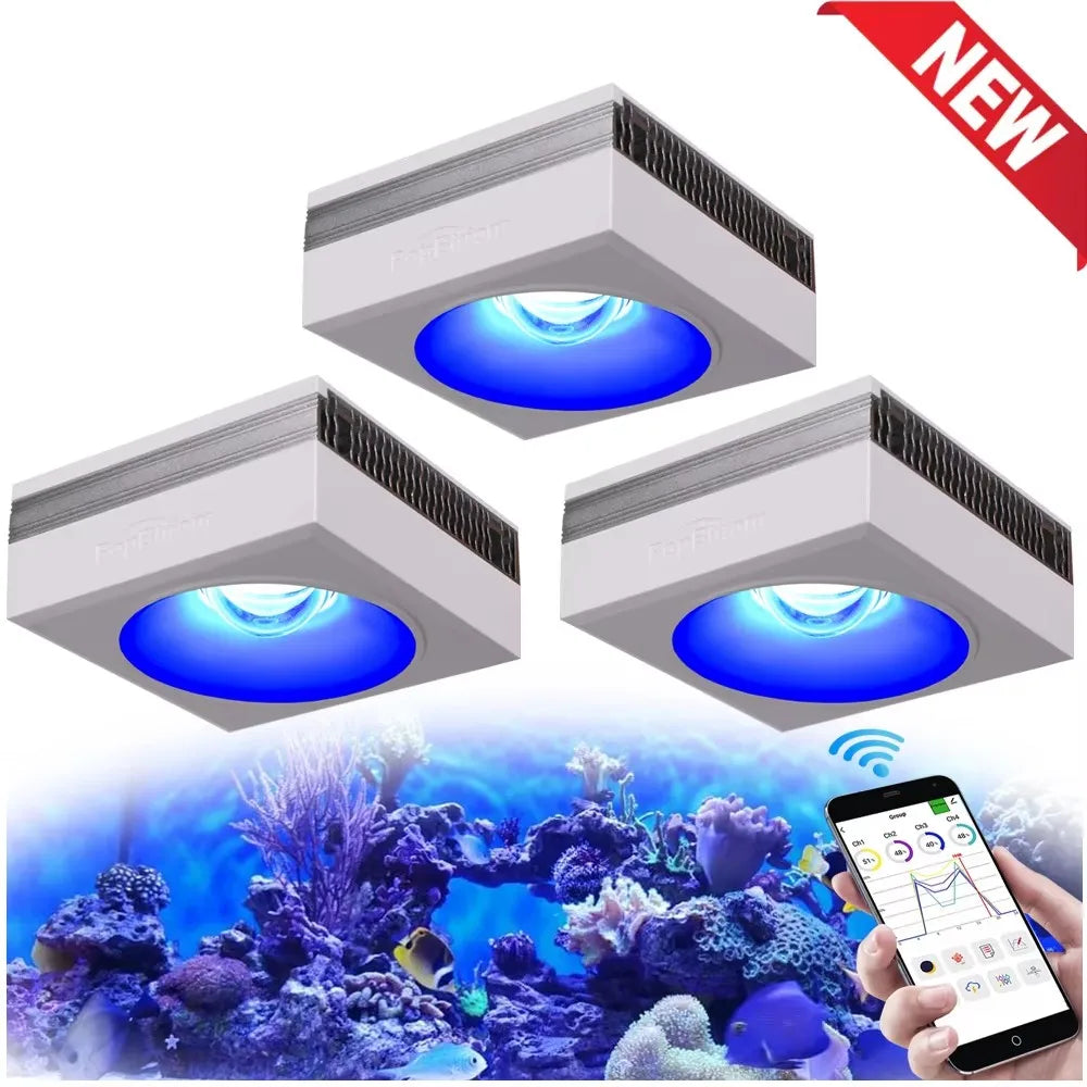 PopBloom RL90 WiFi LED Aquarium Light For Marine Corals