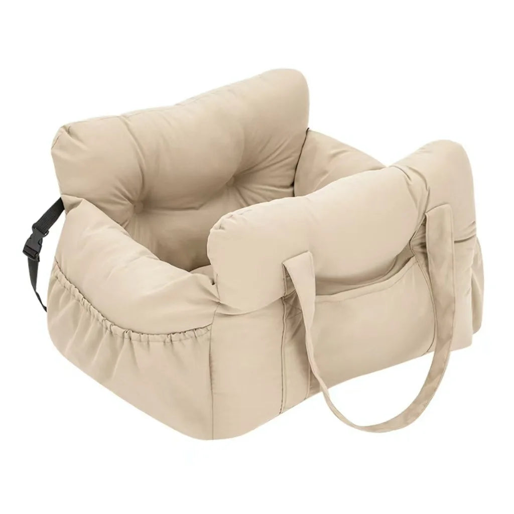 Non Slip Dog Car Seat With Safety Belt Washable Travel Bed