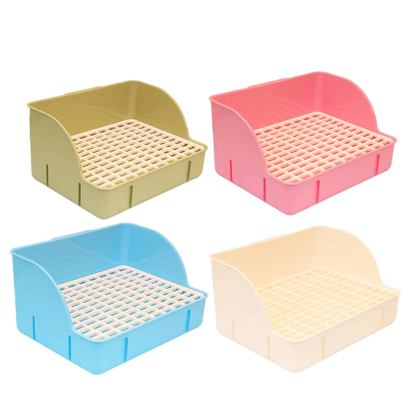 Rabbit Litter Box Pee Pan Tray For Small Animals Pet Toilet Corner