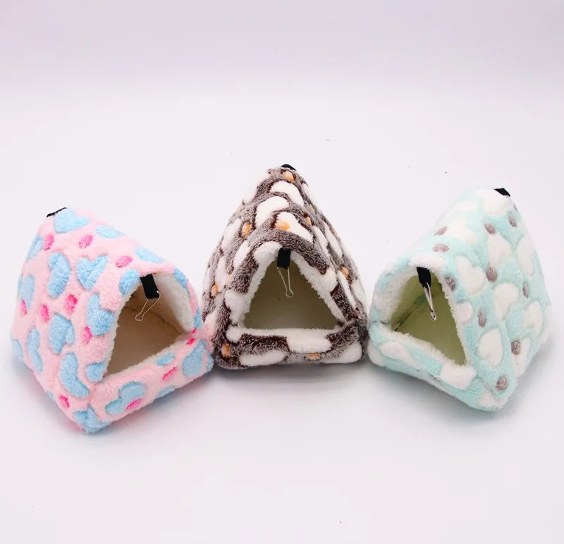 Plush Pet Nest Hammock For Small Animals Buckle Fastening Warm